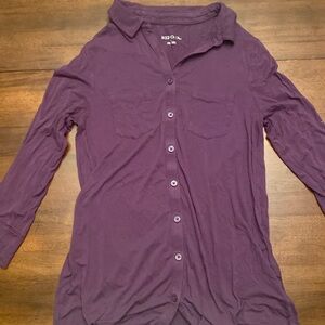Women’s Purple Button-Down